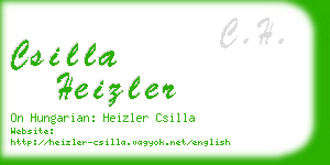 csilla heizler business card